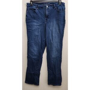 Gloria Vanderbilt Blue All Around Slimming Effect Jeans 14 Lightweight Stretch